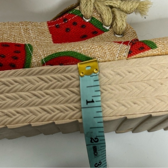 Cute Watermelon Canvas Platform Sneakers - Picture 15 of 16